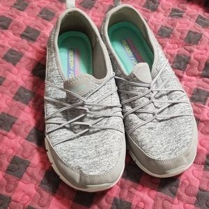 Grey sketchers memory foam